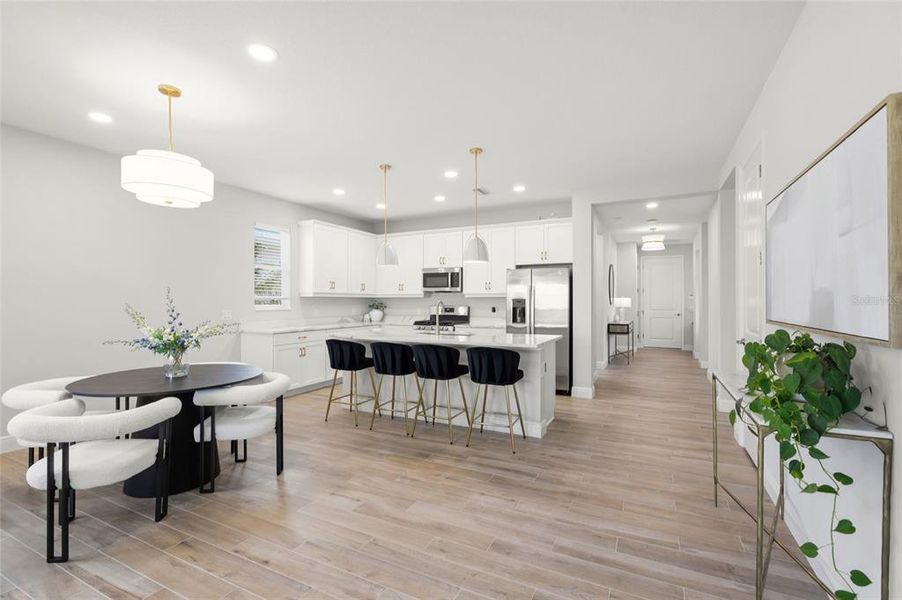 Furnished interior view inside a new home in LakeHouse Cove at Waterside, Sarasota (Image 5). Furnished interior view inside a new home in LakeHouse Cove at Waterside, Sarasota (Image 5).