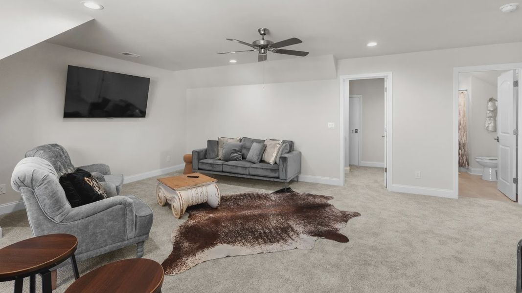 Furnished interior view inside a new home in Courtyards by Carrell, Ocean Isle Beach (Image 12). Furnished interior view inside a new home in Courtyards by Carrell, Ocean Isle Beach (Image 12).