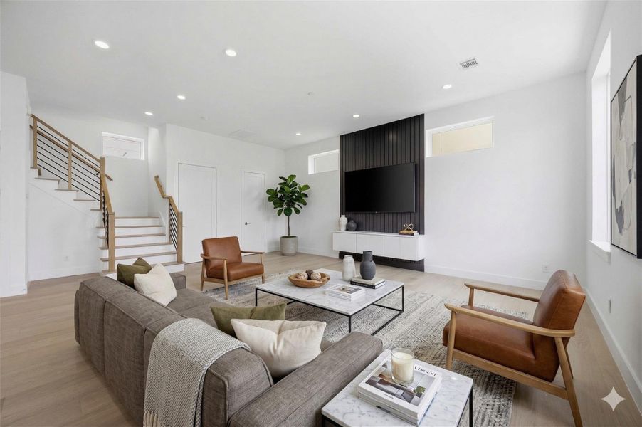 Furnished interior view inside a new home in , Houston (Image 6).