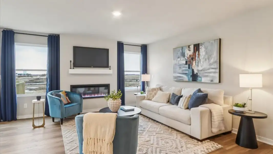 Representative furnished interior of a home built from the Hamilton by D.R. Horton in Entrada Del Toro at Rancho Sahuarita, Sahuarita (Image 5).