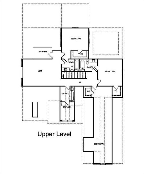 2D floor plan layout of this home in , Buford, GA (Image 9).