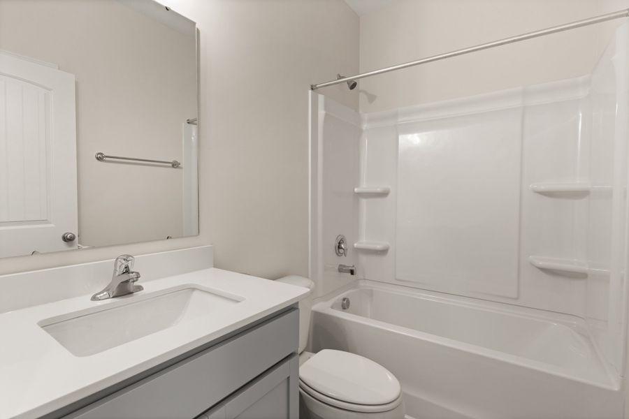 Furnished interior view inside a new home in Settlers Hammock, Kingsland (Image 9). Furnished interior view inside a new home in Settlers Hammock, Kingsland (Image 9).