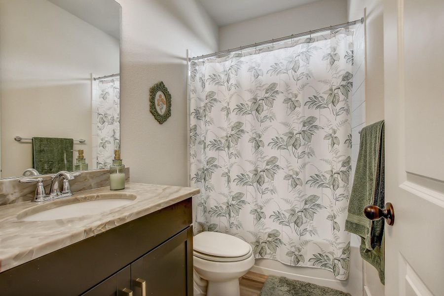 Furnished interior view inside a new home in , San Marcos (Image 28).