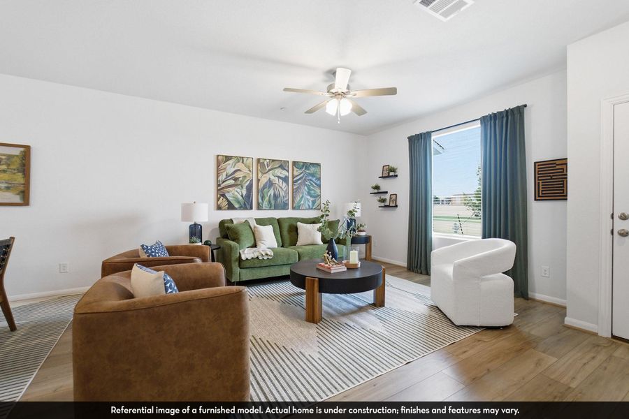 Furnished interior view inside a new home in Municipal Drive Townhomes, Leander (Image 14).