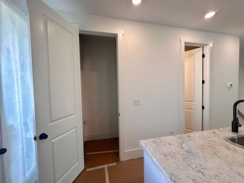 Pantry Closet Construction Progress