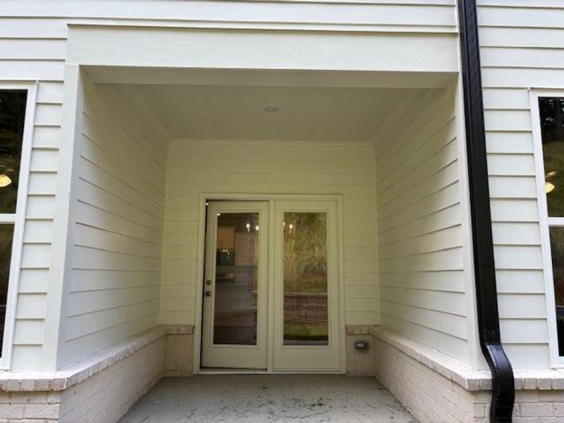 Exterior details and patio area of a home in Riversong, Duluth (Image 2).