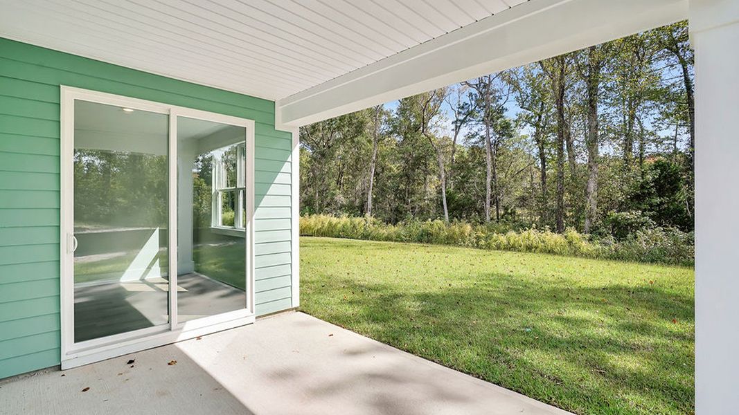 Representative exterior details of a home built from the BRADFORD by D.R. Horton in Indigo Preserve, Leland (Image 3).