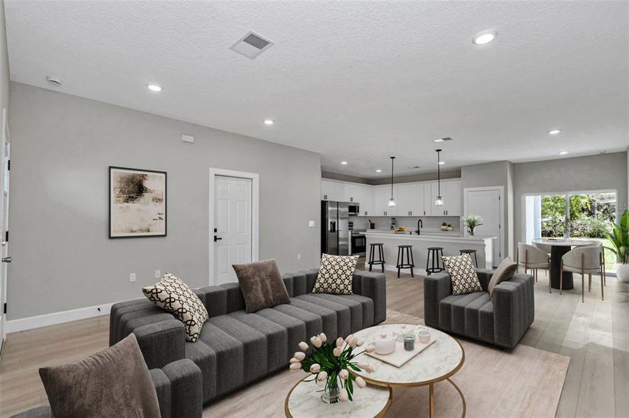 Furnished interior view inside a new home in , Ocala (Image 8). Furnished interior view inside a new home in , Ocala (Image 8).