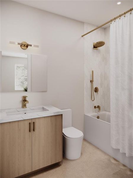 Furnished interior view inside a new home in , St. Petersburg (Image 7).