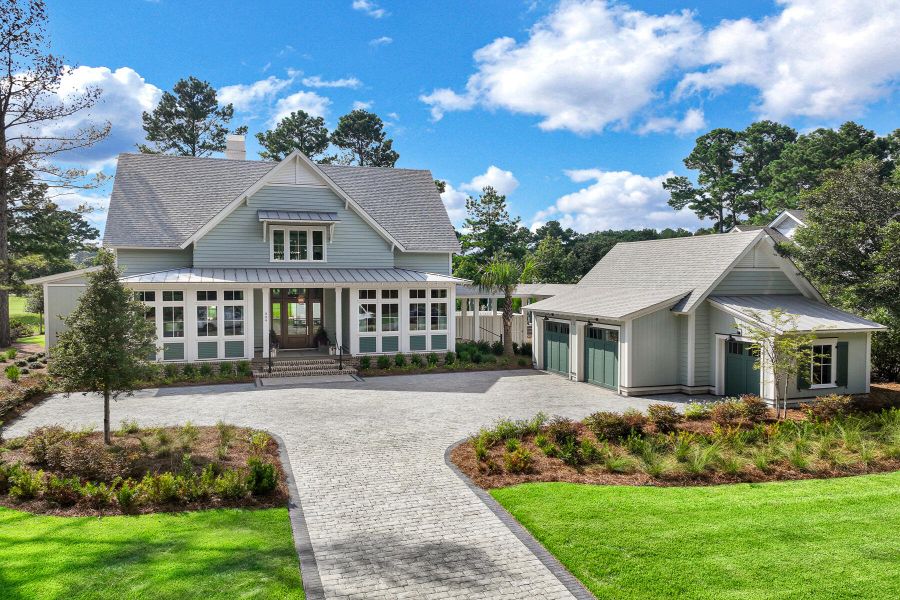 Front exterior of a new home in , Bluffton, SC, highlighting curb appeal (Image 24).