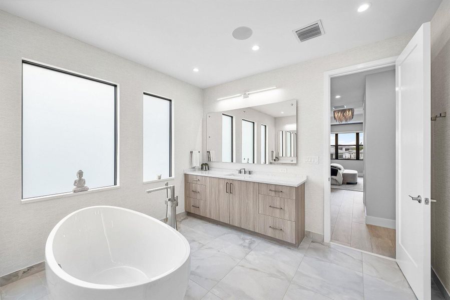 Furnished interior view inside a new home in , Boca Raton (Image 63). Furnished interior view inside a new home in , Boca Raton (Image 63).