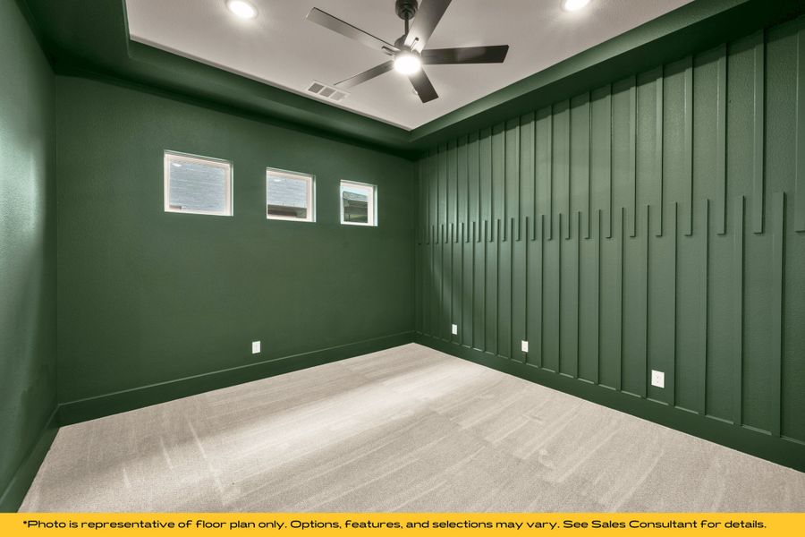 Representative unfurnished interior of a home built from the Taos by Stonefield Homes in Rio Vista at Kelly Ranch, Aledo (Image 26). Representative unfurnished interior of a home built from the Taos by Stonefield Homes in Rio Vista at Kelly Ranch, Aledo (Image 26).