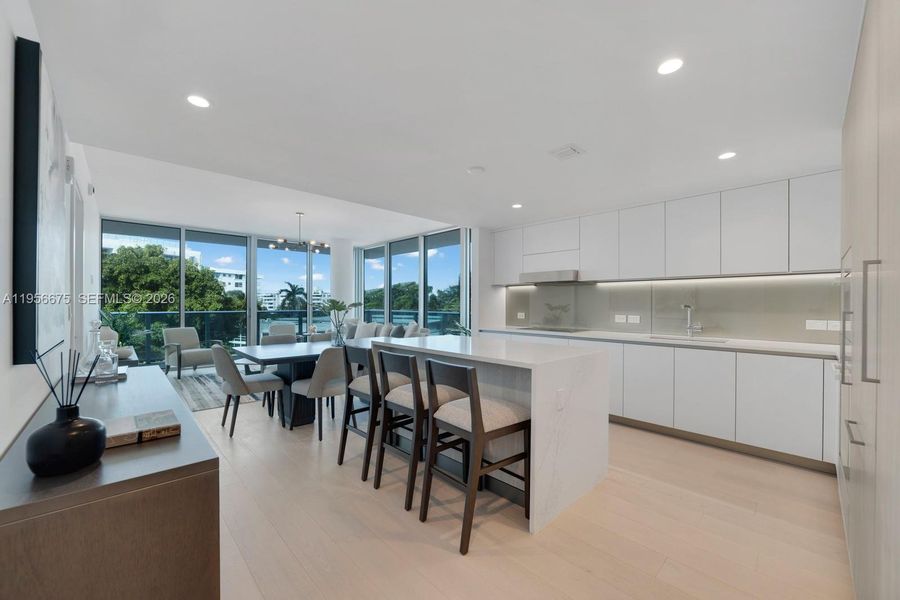 Furnished interior view inside a new home in , Bay Harbor Islands (Image 18).