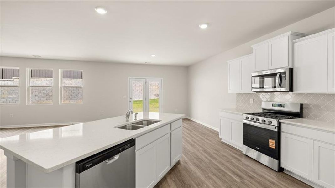 Furnished interior view inside a new home in Brooks Station, Dacula (Image 9). Furnished interior view inside a new home in Brooks Station, Dacula (Image 9).