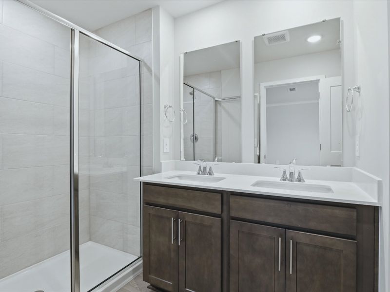 Furnished interior view inside a new home in Oakwood Townes, Mebane (Image 6).