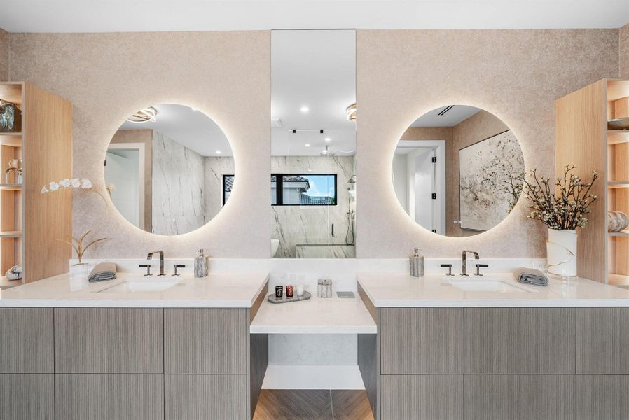 Furnished interior view inside a new home in , Boca Raton (Image 15).