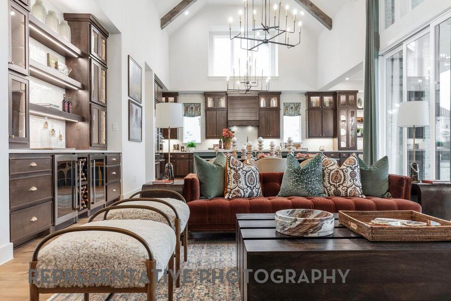 Furnished interior view inside a new home in Parten: 75ft. lots, Austin (Image 4).