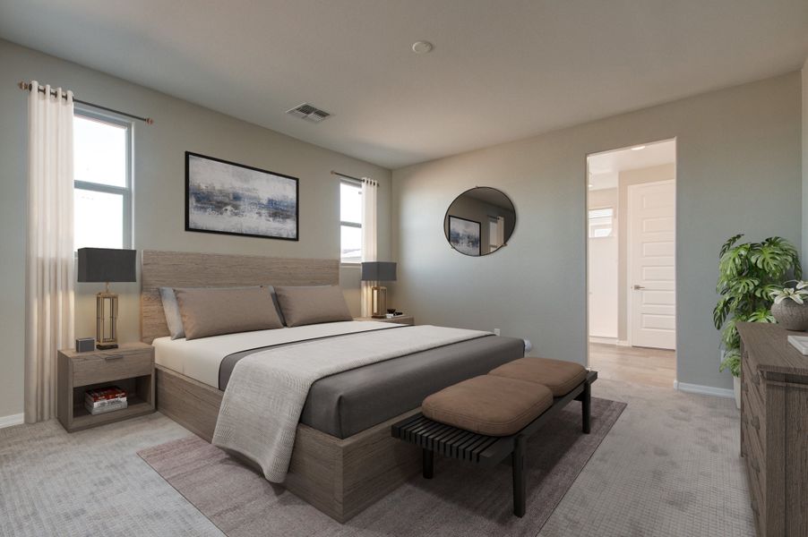 Representative furnished interior of a home built from the Flemington by Beazer Homes in Tirreno at IronWing: Tirreno, Litchfield Park (Image 4). Representative furnished interior of a home built from the Flemington by Beazer Homes in Tirreno at IronWing: Tirreno, Litchfield Park (Image 4).