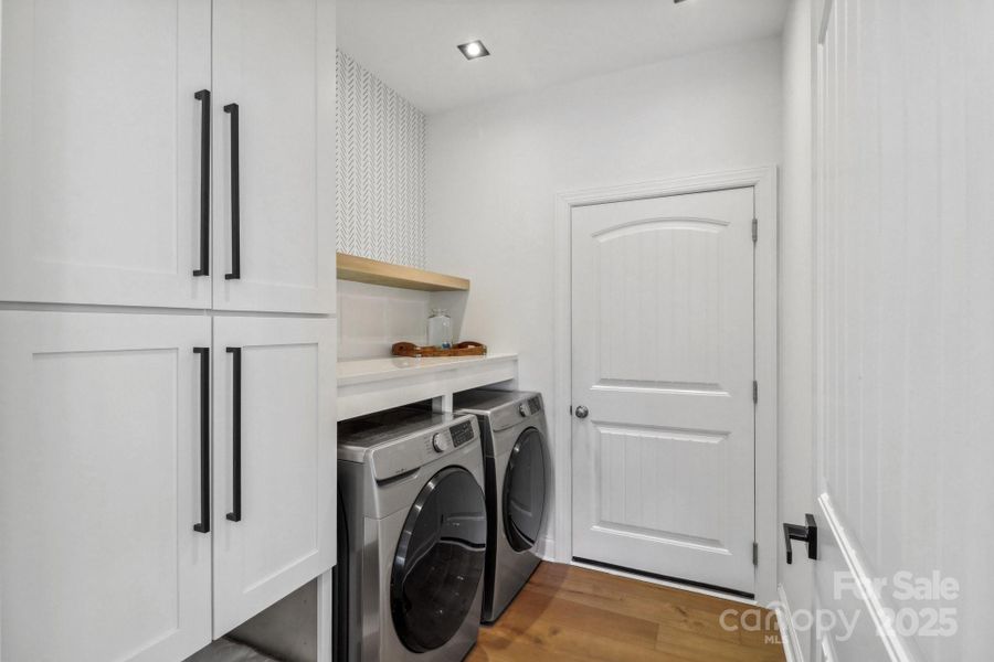 Laundry room with storage