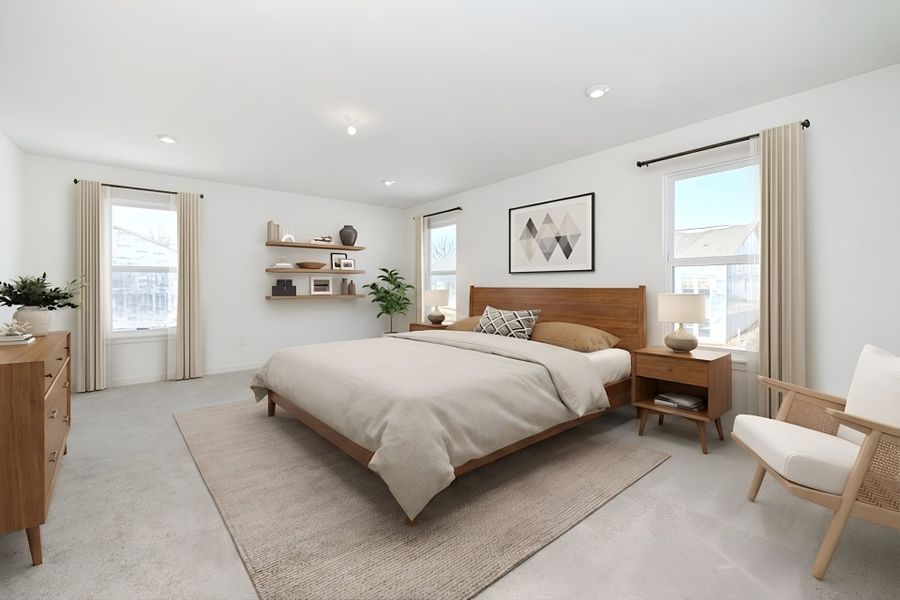 Furnished interior view inside a new home in Three Rivers, Rome (Image 14).