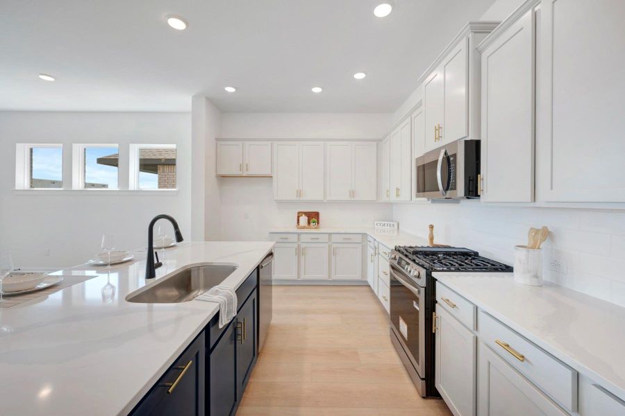 Furnished interior view inside a new home in Jordan Ranch - Terrace Collection, Fulshear (Image 10).