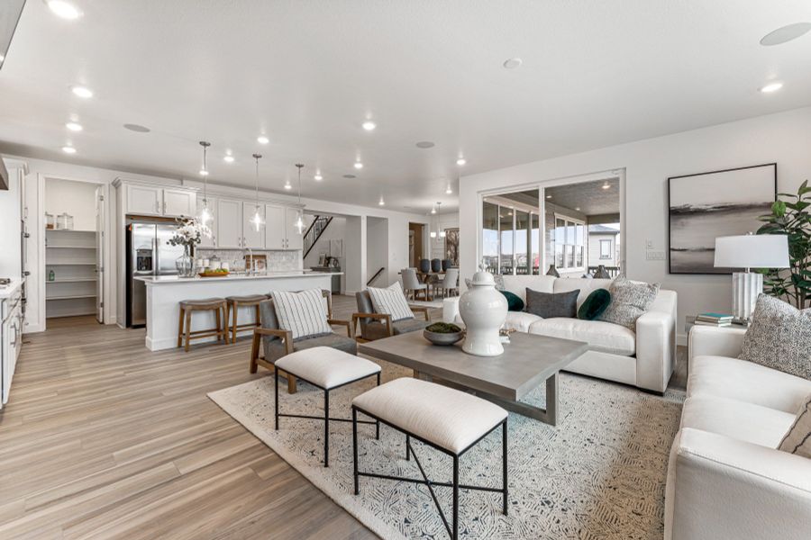 Representative furnished interior of a home built from the Steamboat | A Multi-Gen Home by Taylor Morrison in Dawson Trails, Castle Rock (Image 9).