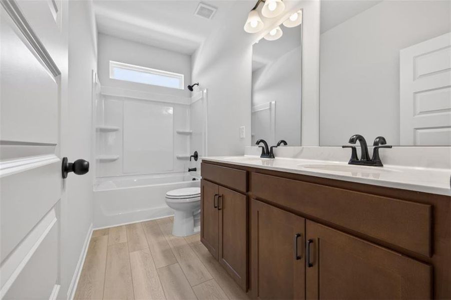 Furnished interior view inside a new home in Allen Manor, Hoschton (Image 11).