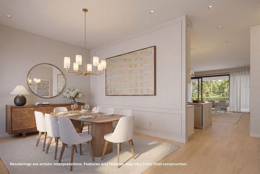 Furnished interior view inside a new home in , Winter Park (Image 9).