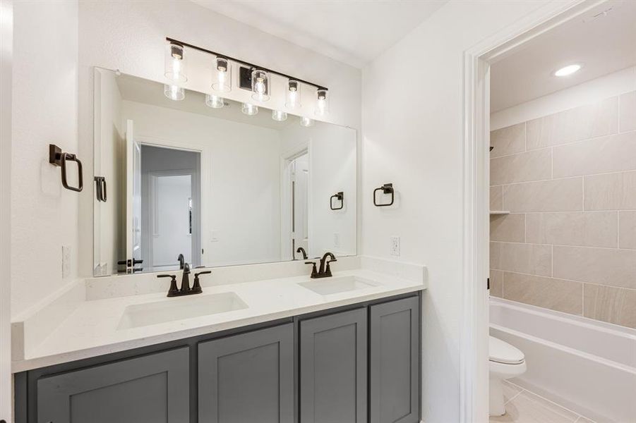 Furnished interior view inside a new home in Trees Farm, DeSoto (Image 15). Furnished interior view inside a new home in Trees Farm, DeSoto (Image 15).