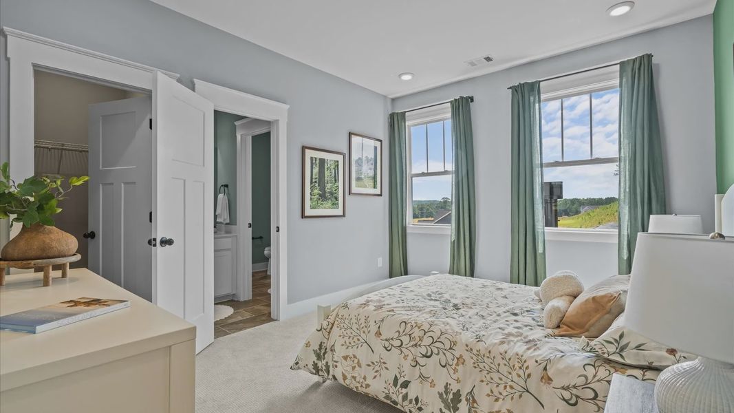 Furnished interior view inside a new home in Kayfield at Midway, Anderson (Image 26).