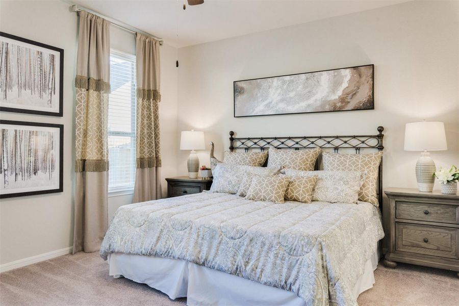 Furnished interior view inside a new home in Sunterra, Katy (Image 11).