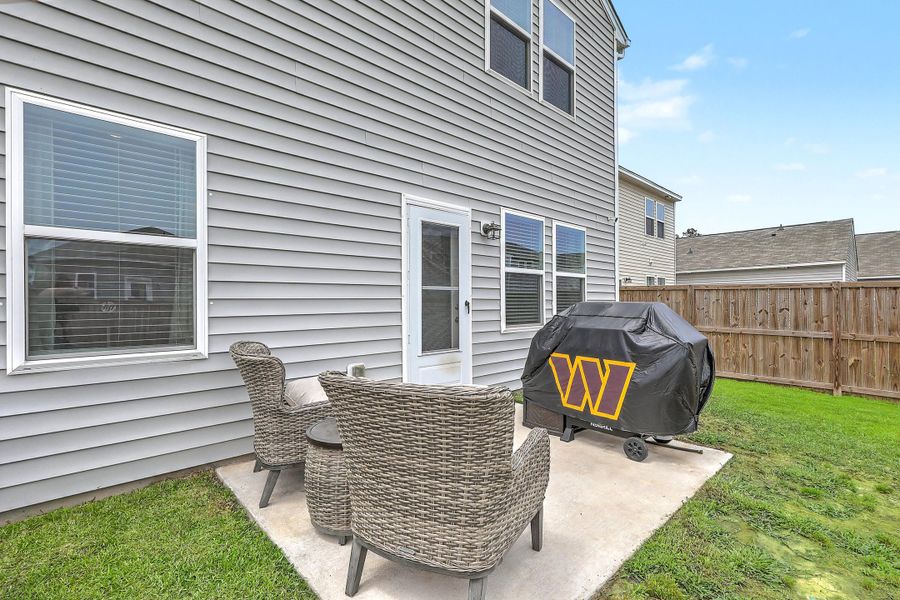 Exterior details and patio area of a home in Watson Hill, Summerville (Image 24).