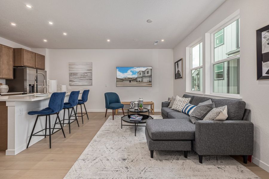 Furnished interior view inside a new home in The Vistas at West Mesa, Colorado Springs (Image 7).