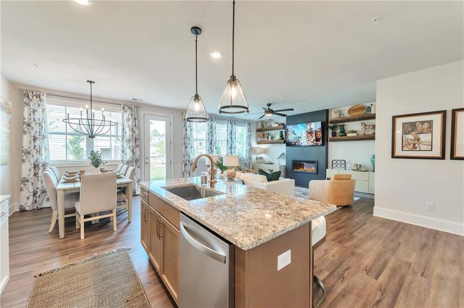 Furnished interior view inside a new home in , Marietta (Image 15).