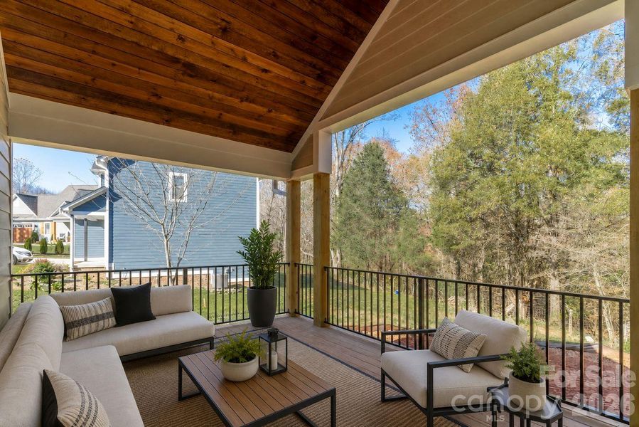 Exterior details and patio area of a home in , Maiden (Image 3).