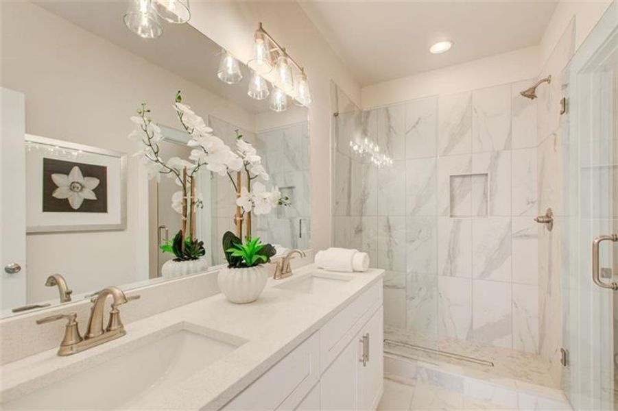 Furnished interior view inside a new home in , Atlanta (Image 16).