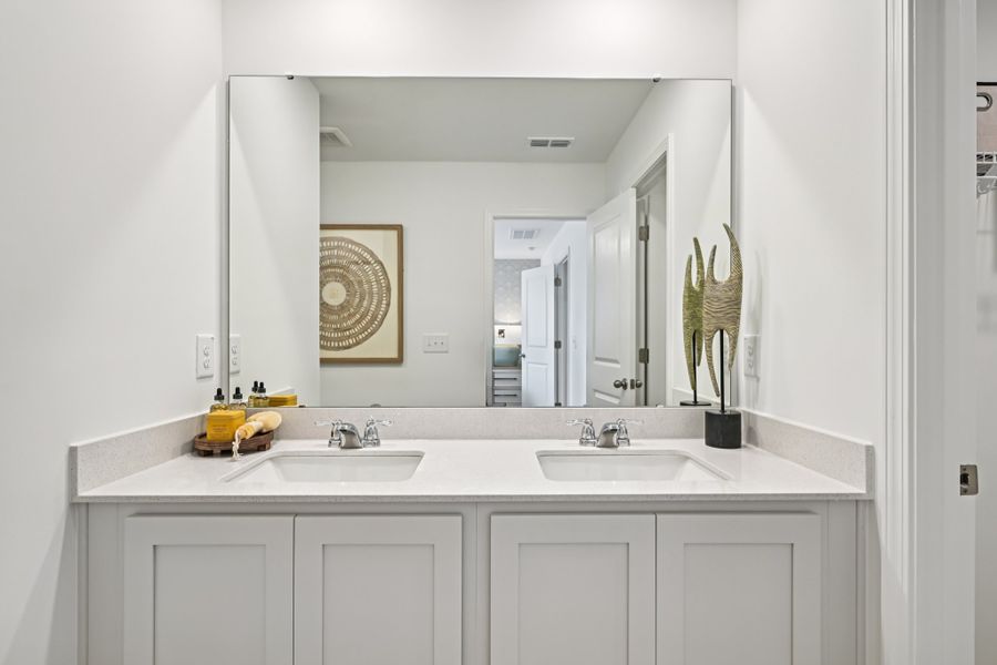 Representative furnished interior of a home built from the Camellia by Ashton Woods in Towns at Crescent Mills, Wilson's Mills (Image 13).