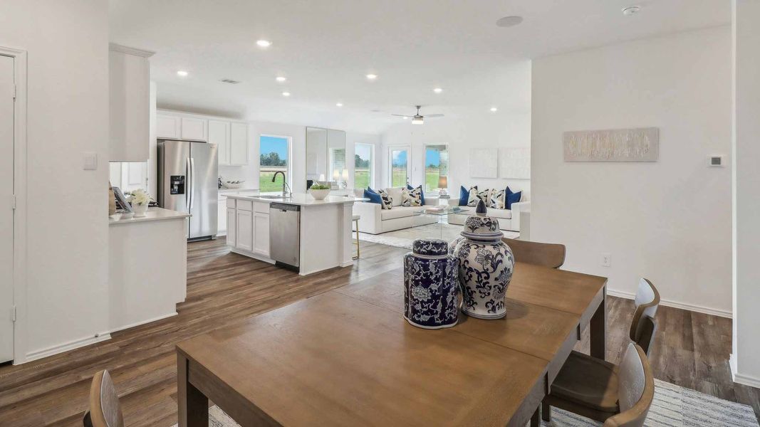 Furnished interior view inside a new home in Sunterra, Katy (Image 10).