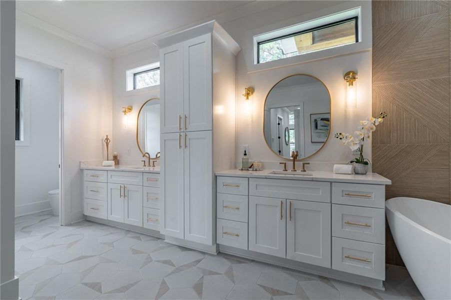 Furnished interior view inside a new home in , Brookhaven (Image 29).