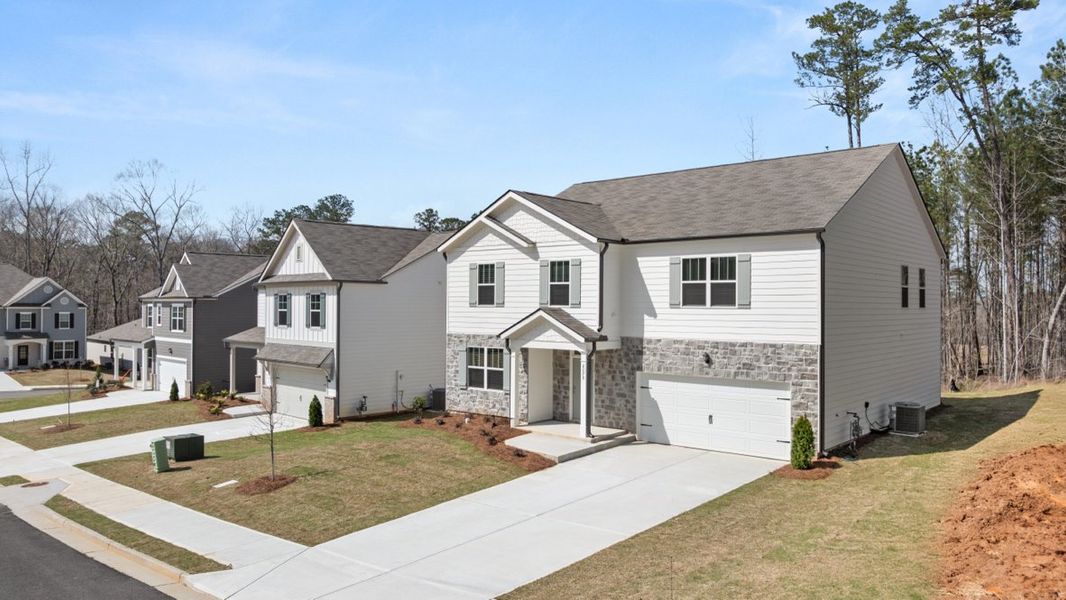 Representative exterior photo of a completed home built from the Halton by D.R. Horton in South Wind, South Fulton, GA (Image 19).