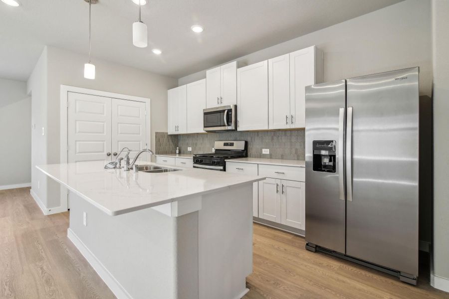 Photo is not of the actual home, but is an inspirational photo of builder’s model home and may depict options, furnishings, and/or decorator features that are not included