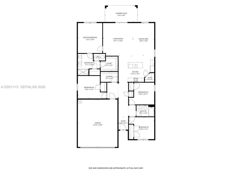 2D floor plan layout of this home in , Sebring, FL (Image 5). 2D floor plan layout of this home in , Sebring, FL (Image 5).