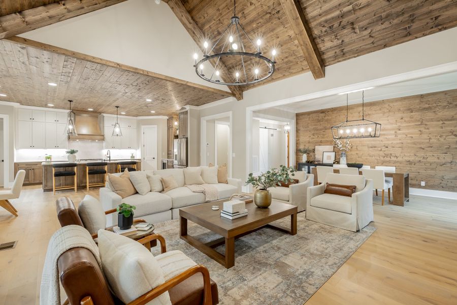 Furnished interior view inside a new home in River Gorge Ranch, Guild (Image 12).