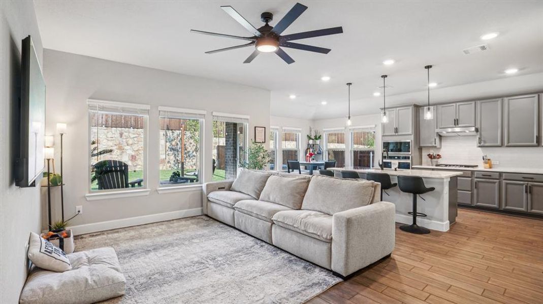 Furnished interior view inside a new home in Sycamore Cove, Hickory Creek (Image 6).
