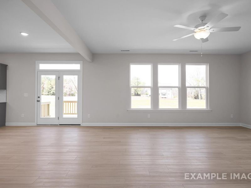 Representative unfurnished interior of a home built from the The Hickory II D by Davidson Homes LLC in Addison West, Holly Springs (Image 11).