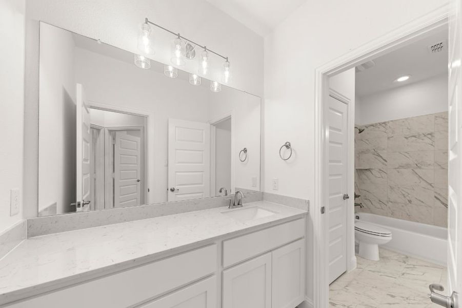 Representative furnished interior of a home built from the Grayson by UnionMain Homes in Cambridge Crossing, Celina (Image 19).