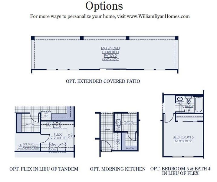 2D floor plan layout for the Sycamore by William Ryan Homes in Silver Cross, San Tan Valley, AZ (Image 3). 2D floor plan layout for the Sycamore by William Ryan Homes in Silver Cross, San Tan Valley, AZ (Image 3).