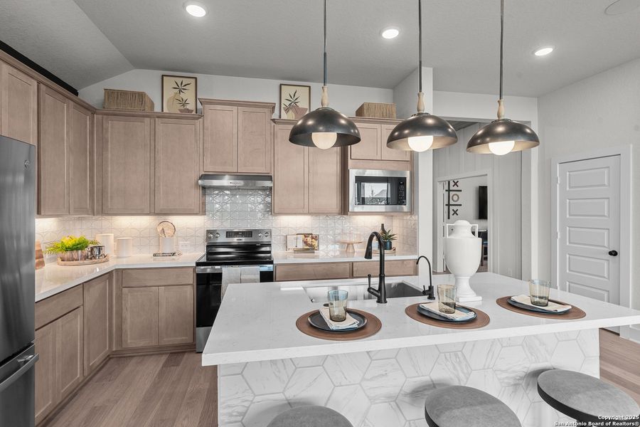 Furnished interior view inside a new home in Stillwater Ranch, San Antonio (Image 20).