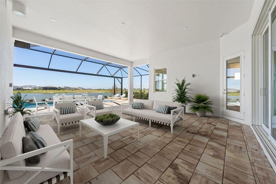 Exterior details and patio area of a home in , Sarasota (Image 33).