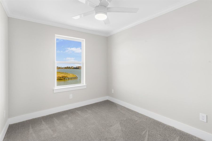 Fourth bedroom with a picture-perfect waterfront view Fourth bedroom with a picture-perfect waterfront view